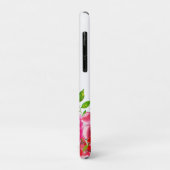 Monogram Roze Paarse Waterverf Trendy Floral Case-Mate iPhone Case (Achterkant/links)