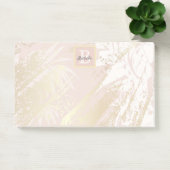 Monogram roze palmololie post-it® notes (Kantoor)