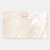 Monogram roze palmololie post-it® notes (Voorkant)