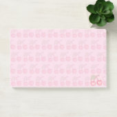Monogram roze pasteelkersen post-it® notes (Kantoor)