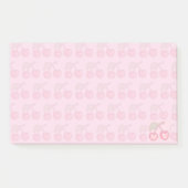 Monogram roze pasteelkersen post-it® notes (Voorkant)