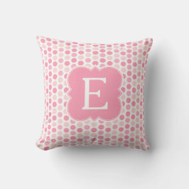 Monogram roze poka Dots to ss Pillow Kussen
