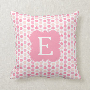 Monogram roze poka Dots to ss Pillow Kussen