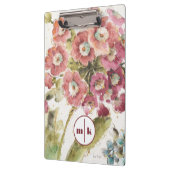 Monogram | Roze primrose Klembord (Links)