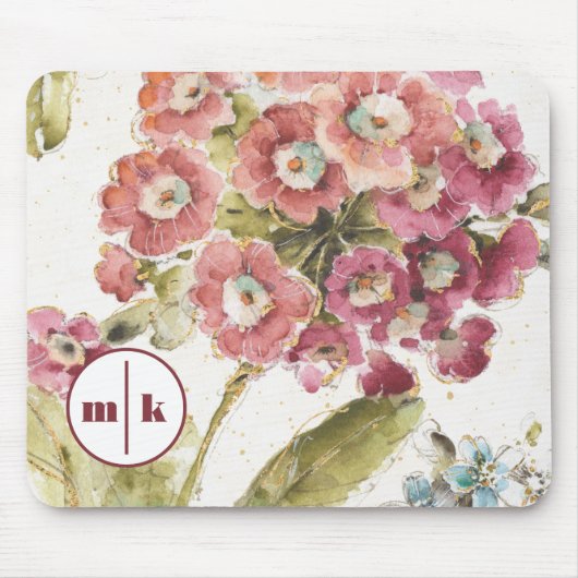 Monogram | Roze primrose Muismat (Voorkant)