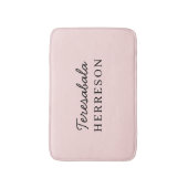 Monogram Roze Rood Moderne Minimalistische Vrouwel Badmat (Voorkant Verticaal)