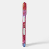 Monogram roze rood paarse abstract patroon Case-Mate iPhone case (Achterkant / Rechts)