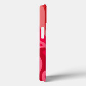 Monogram Roze Rood Patroon Case-Mate iPhone Case (Achterkant / Rechts)