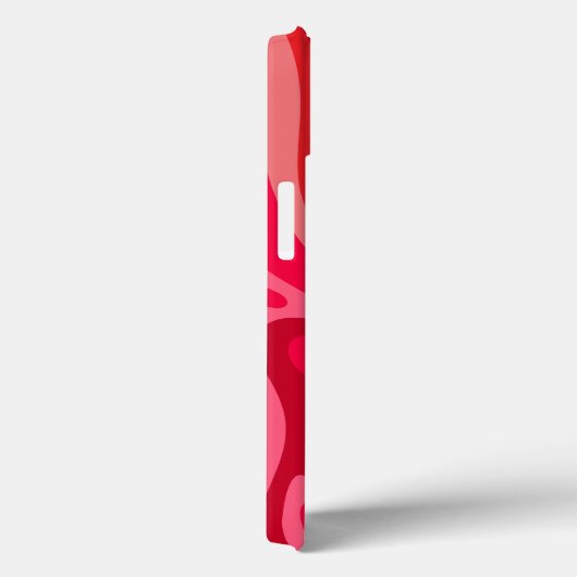 Monogram Roze Rood Patroon Case-Mate iPhone Case (Achterkant / Rechts)