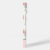Monogram Roze Roos Bloemige Groene Bloemen Case-Mate iPhone Case (Achterkant / Rechts)