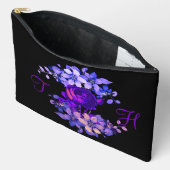 Monogram Roze Roos Elegant Custom Etui (Open)