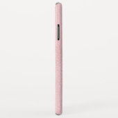 Monogram Roze Rose Gold Faux Leather Case-Mate iPhone Case (Achterkant/rechts)