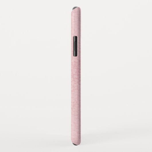 Monogram Roze Rose Gold Faux Leather Case-Mate iPhone Case (Achterkant/rechts)