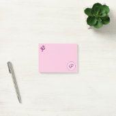 Monogram Roze Rose P Post-it® Notes (Kantoor)
