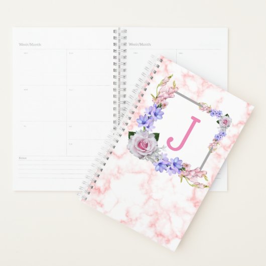 Monogram Roze Rose Planner (Display)