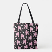 Monogram roze roze roodroze roze roodroze roestbon tote bag (Achterkant)