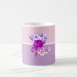 Monogram Roze Rozenhuisje-cottagecore Koffiemok