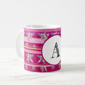 Monogram Roze Speciale Klassieke Mok (Voorkant links)