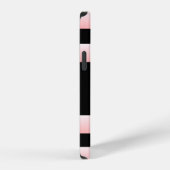 Monogram roze streep iPhone hoesje (Rechterkant)