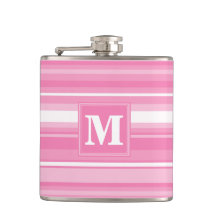Monogram roze strepen