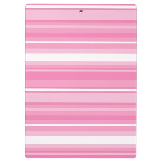 Monogram roze strepen klembord (Achterkant)