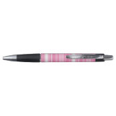 Monogram roze strepen pen (Achterkant)