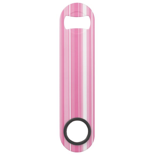 Monogram roze strepen speed flessenopener (Achterkant)