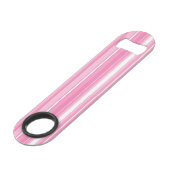 Monogram roze strepen speed flessenopener (Achterkant Gekanteld)