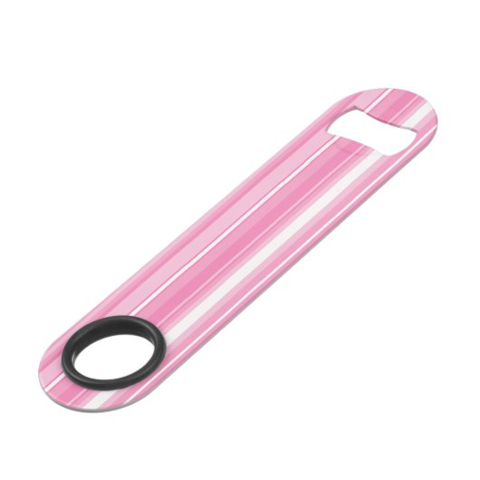 Monogram roze strepen speed flessenopener (Achterkant Gekanteld)