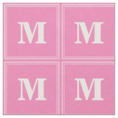 Monogram roze strepen stof (Close Up)