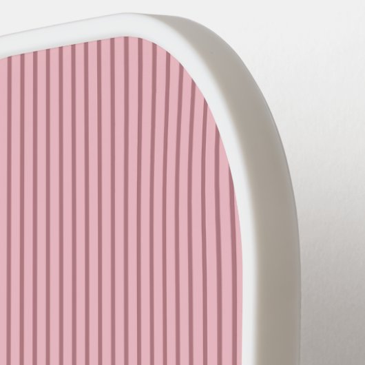 Monogram  roze stripe Roos Lace Script Pickleball Paddle (Links Detail)