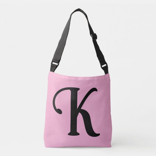 MONOGRAM ROZE TAS OVER DE SCHOUDER CUSTOM TOTE (Voorkant)