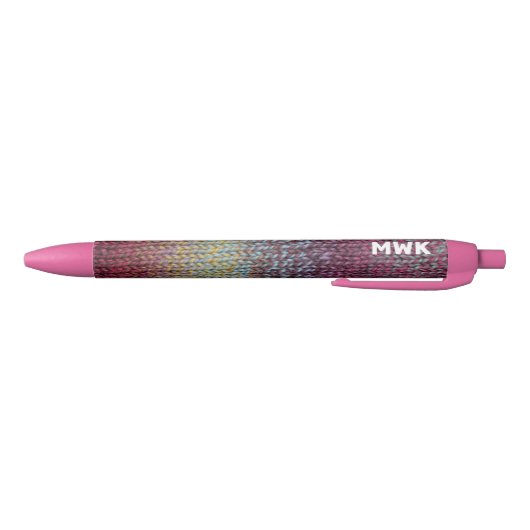 Monogram roze tinteling zwarte inkt pen (Bodem)