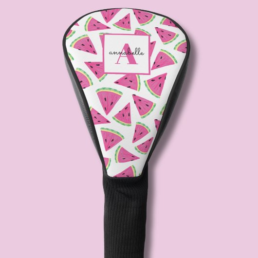 Monogram Roze Tropisch Watermeloen Patroon Golfheadcover