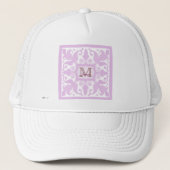  monogram (roze) trucker pet (Voorkant)