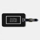 Monogram Roze VolleybalBagagelabel Bagagelabel (Achterkant horizontaal)