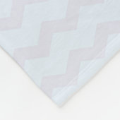 Monogram roze Waterverf Flowers Fleece Deken (Hoek)