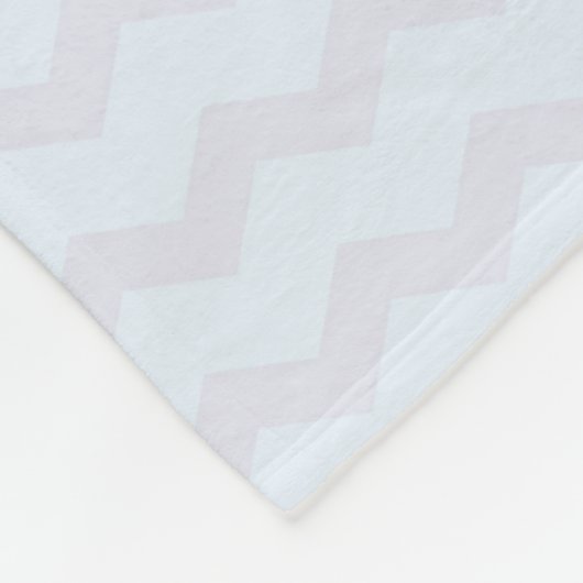 Monogram  roze Waterverf Flowers Fleece Deken (Hoek)