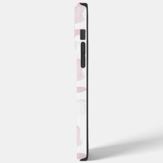 Monogram roze Waterverf Was plastic achtergrond Case-Mate iPhone Case (Achterkant / Links)