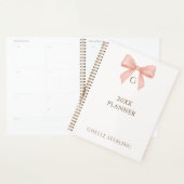 Monogram Roze Waterverfboog Planner (Display)