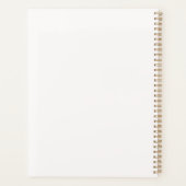 Monogram Roze Waterverfboog Planner (Achterkant)