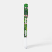 Monogram Roze Wilde Bloemhartjes iPhone 16 Hoesje (Rechterkant)