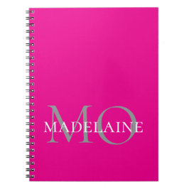  Monogram Roze Wit Persoonlijk  Notitieboek