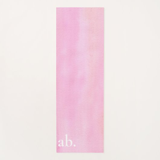 Monogram Roze Yogamat (Voorkant)