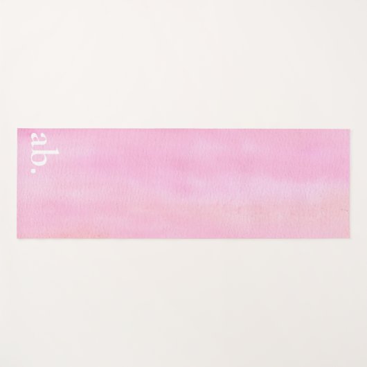 Monogram Roze Yogamat (Voorkant (horizontaal))