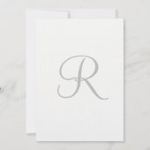 Monogram Roze Zeegroene Witte Strepen Kaart (Achterkant)