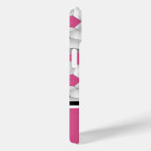 Monogram roze zwart Voetbal Patroon Case-Mate iPhone Case (Achterkant / Rechts)