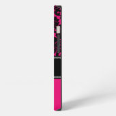 Monogram Roze, Zwart, Witte Damask iPad Air Hoesje iPhone Hoesje (Linkerkant)