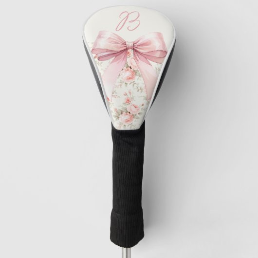 Monogram  Rozen Roze Boog Golfheadcover (Voorkant)