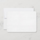 Monogram RSVP met lint Kaart (Achterkant)